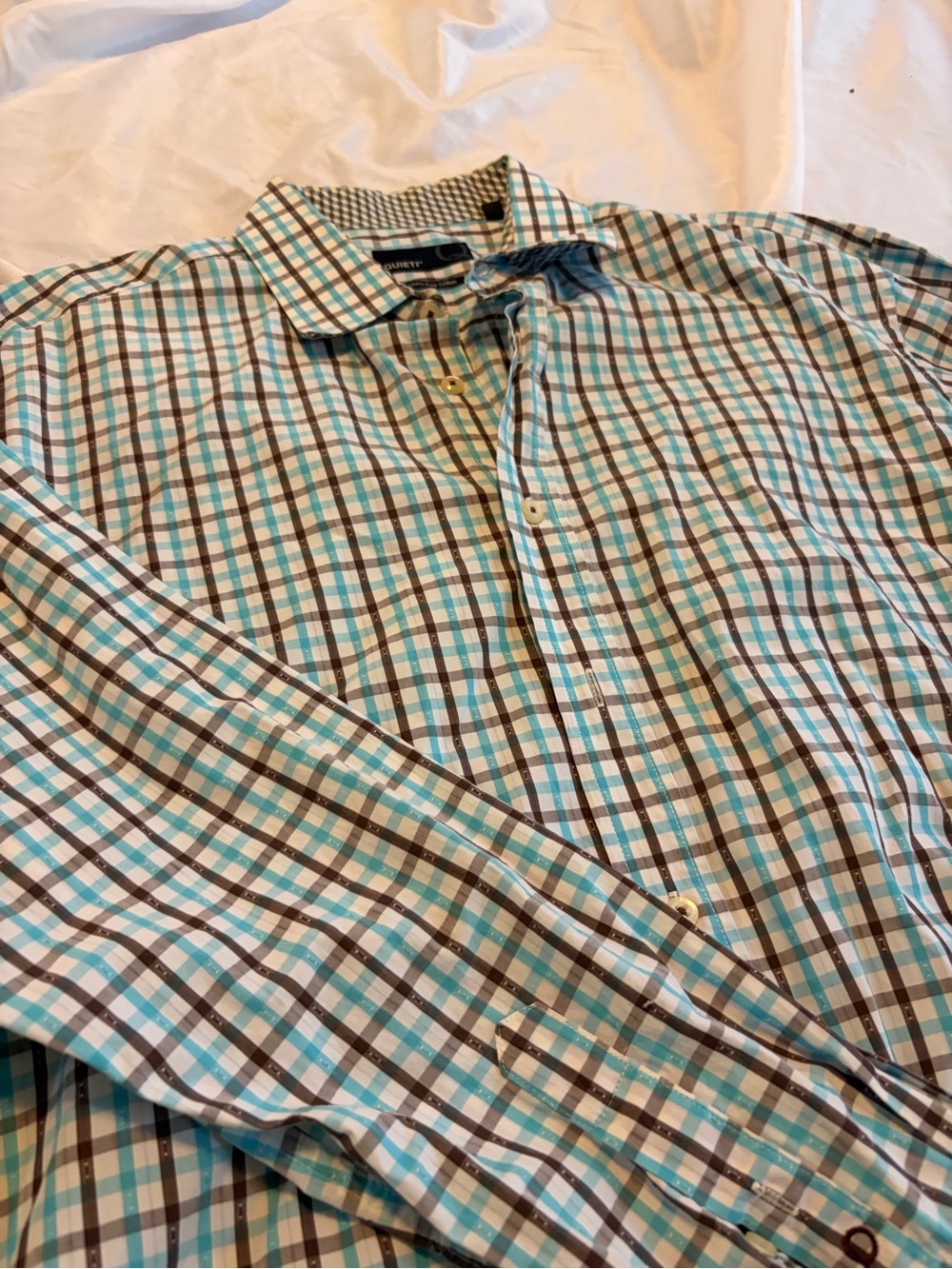 Quieti Men's Long Sleeve Button Up Shirt Size XXL